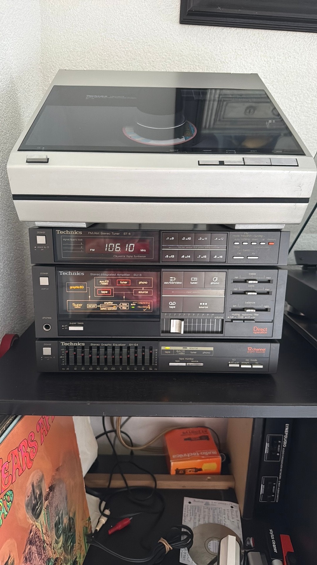 Technics versterker SU-8, equalizer SH-E4 en tuner ST-8, Overige merken, Gebruikt, Tuner of Radio, Losse componenten