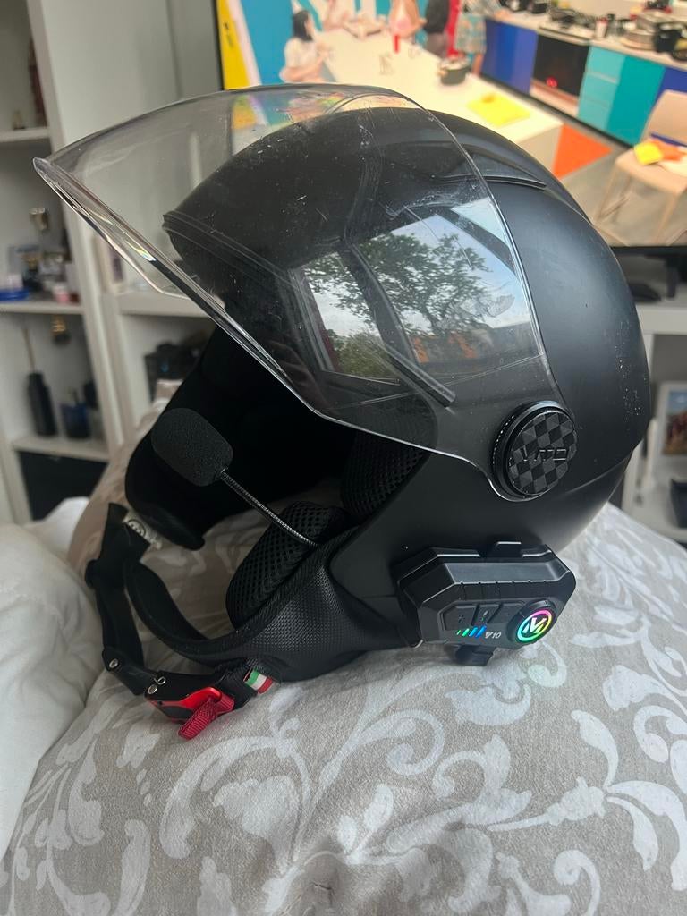 Vito Helm Maat M met Bluetooth Headset - Goede Staat, Ophalen, Zo goed als nieuw