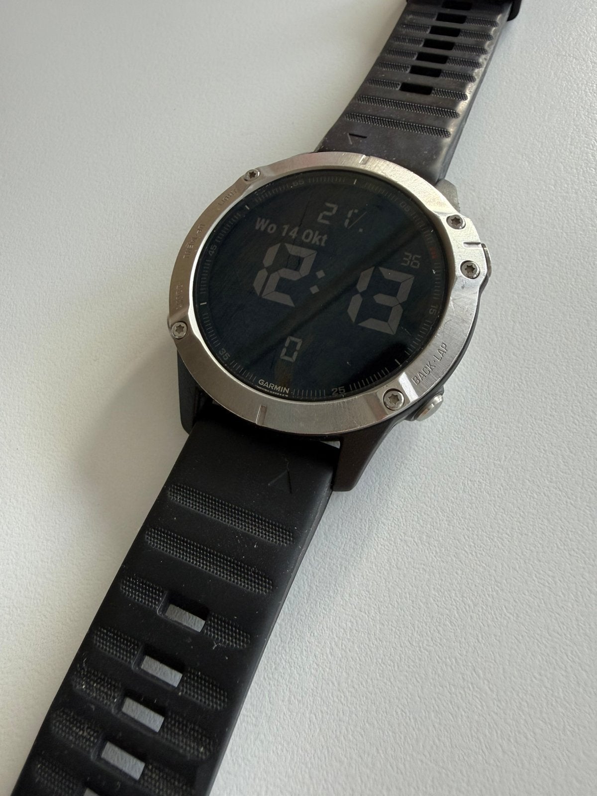 Garmin Fēnix 6  GPS Sporthorloge, Gebruikt, Zwart, IOS, Slaap