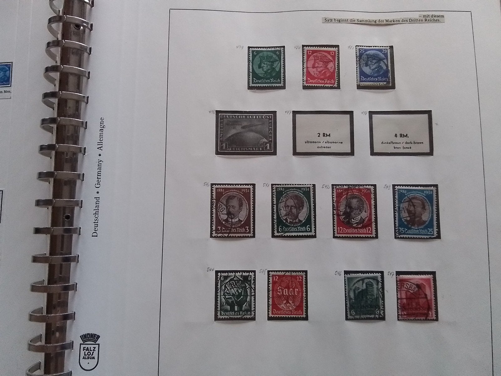 DUITSE  RIJK  Gebruikt  1933-1945     DEEL  1, Postzegels en Munten, Ophalen of Verzenden, Buitenland
