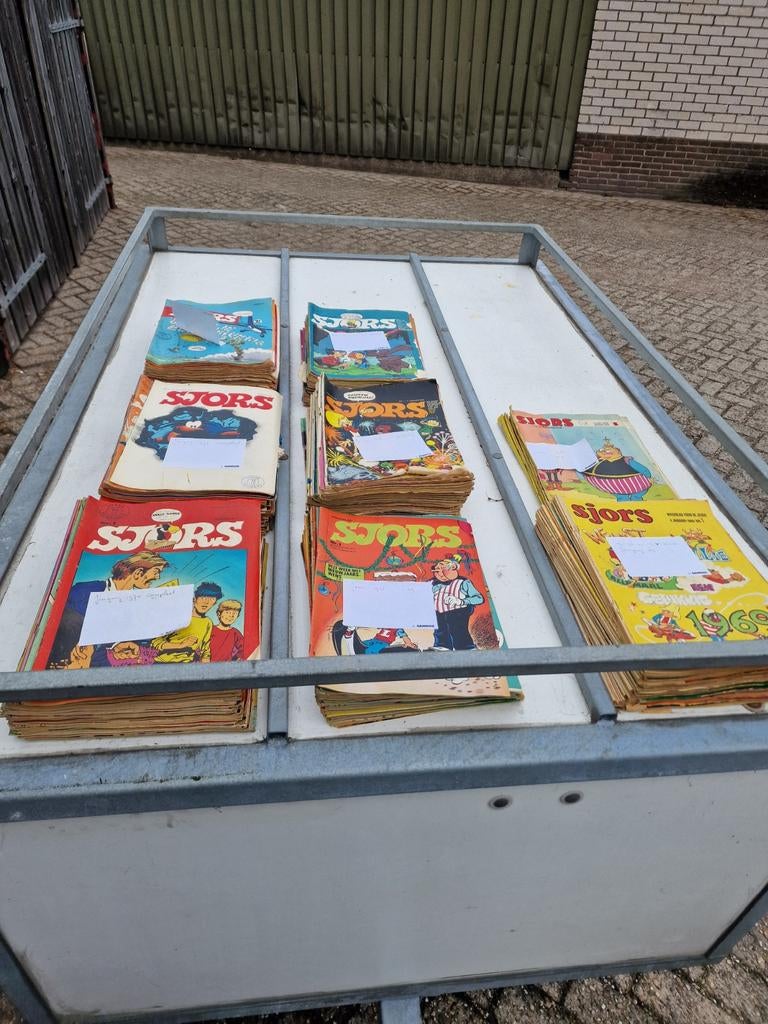 Oude Sjors Strips., Boeken, Strips | Comics, Gelezen, Europa, Ophalen of Verzenden, Meerdere comics