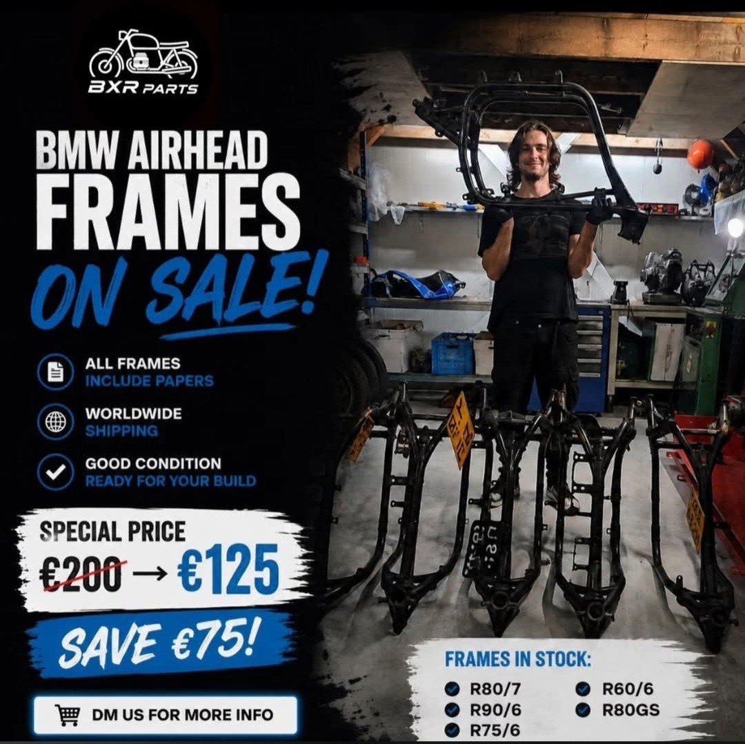 bmw r100 R90 r80 r75 R65 R60 R45 r2v Airhead frames sale, Motoren, Ophalen of Verzenden, BXRparts, Info@bxrparts.com, Groningenweg 14-63 2803pv gouda