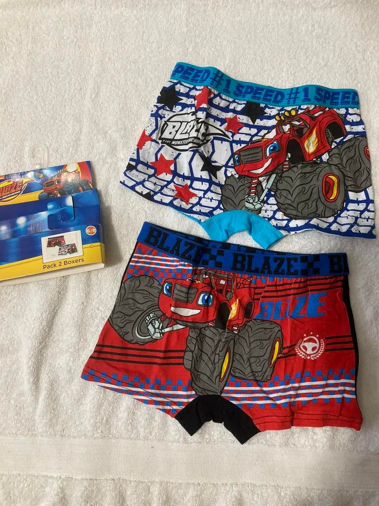 Nieuwe boxershort blaze / monsterwiel 2 pack maat 116/128, Ophalen of Verzenden, Nieuw, Jongen, Nacht- of Onderkleding