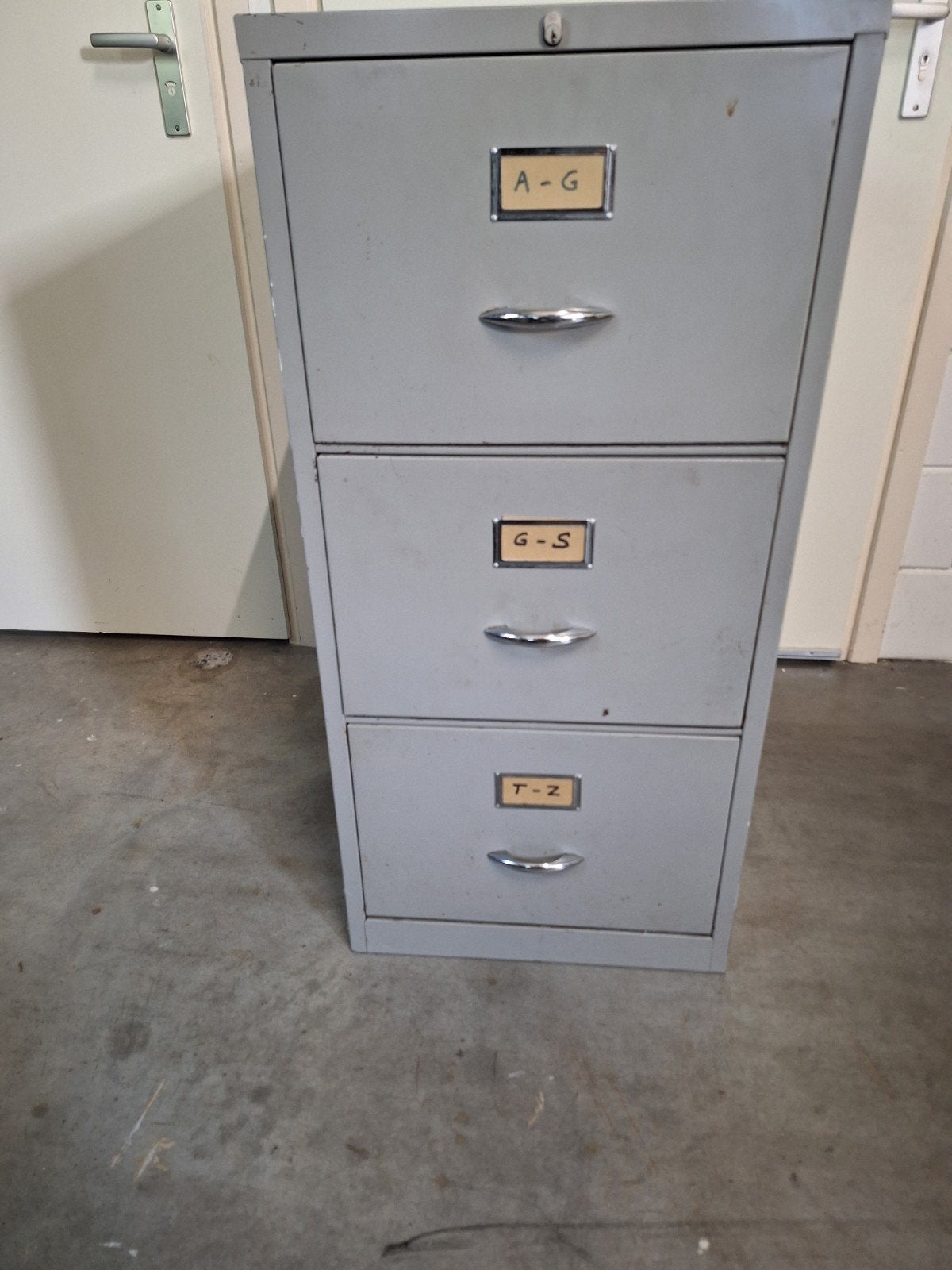 Stalen halfhoge ladekast ladenkast archiefkast, Ophalen, Gebruikt, 50 tot 100 cm, Minder dan 100 cm