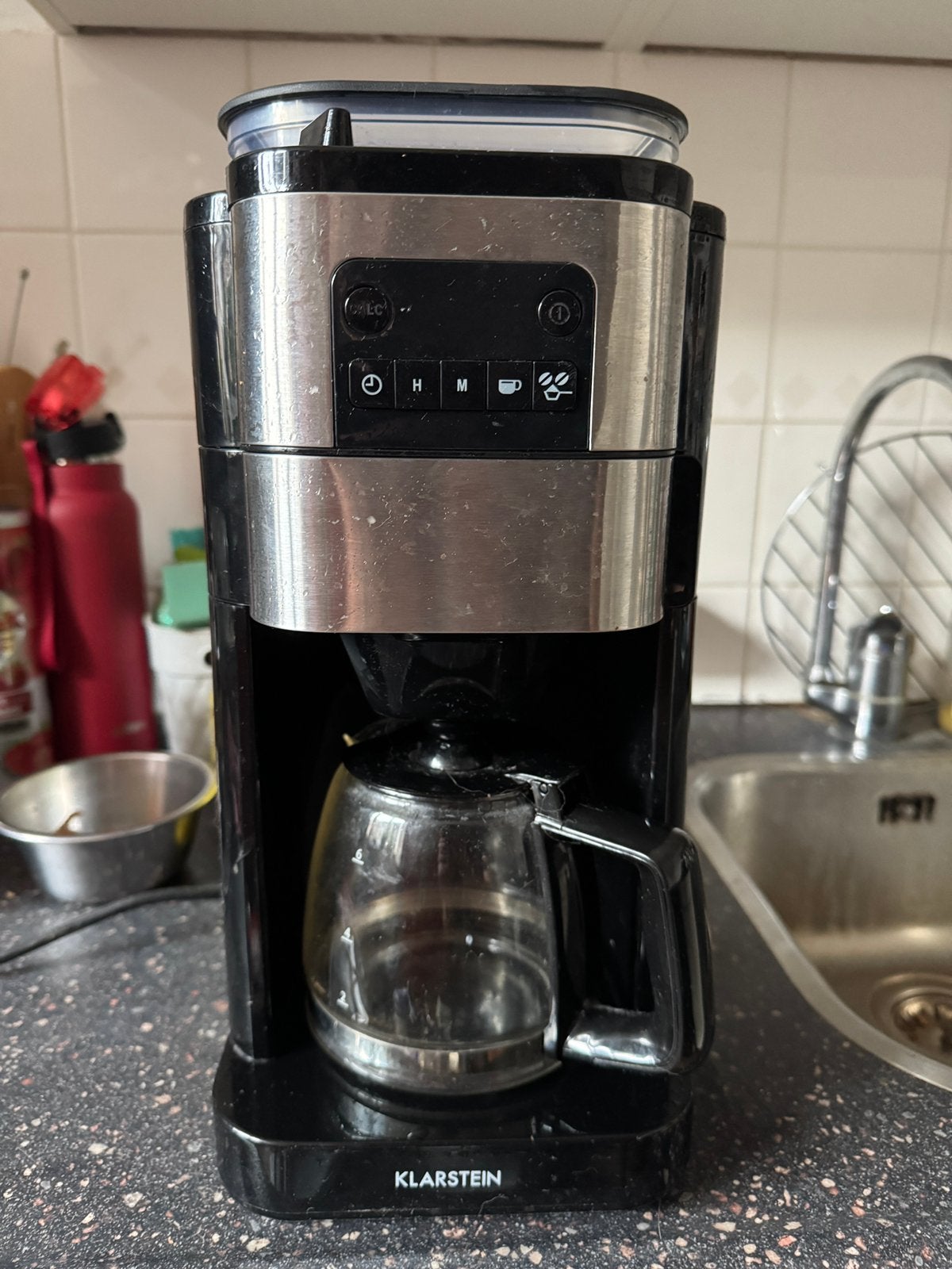Klarstein Koffiezetapparaat met Bonenmaler, Ophalen, Gebruikt, Koffiemachine, Koffiebonen