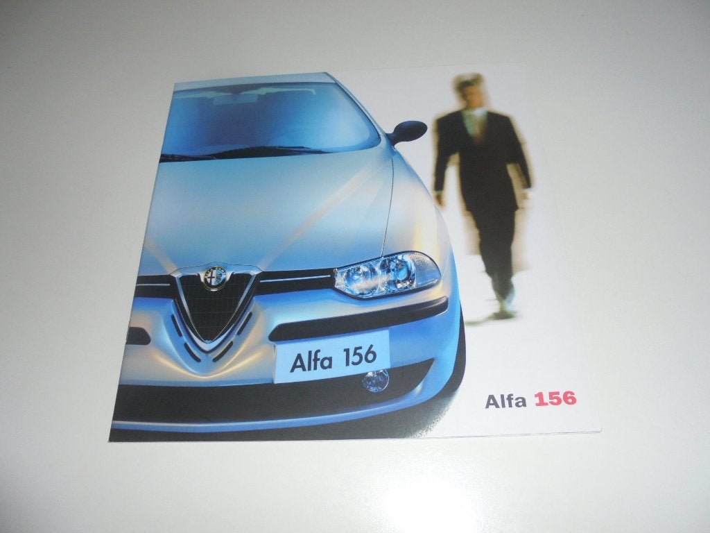 brochure Alfa 156 modellen 2001, Ophalen of Verzenden, Nieuw, Alfa Romeo