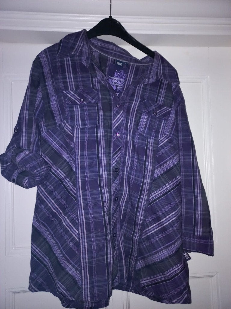Blouse / Bloes merk: Cecil maat L zo goed als nieuw, Paars, Maat 42/44 (L), Ophalen of Verzenden, Zo goed als nieuw