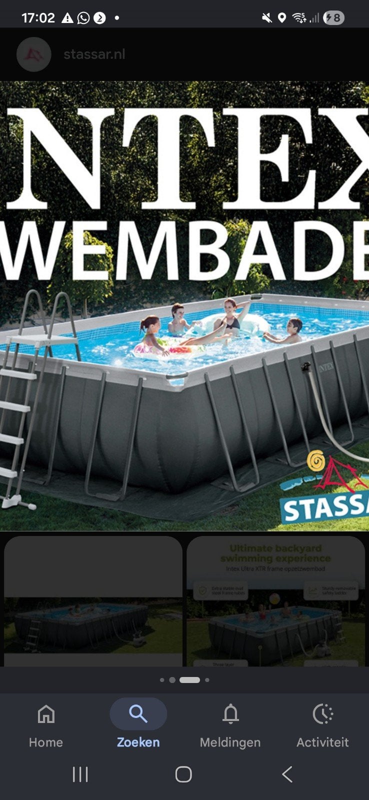 Intex zwembad met zandfilter, zoutwatersysteem, Tuin en Terras, Zwembaden, Gebruikt, Opzetzwembad, 120 cm of meer, 400 cm of meer
