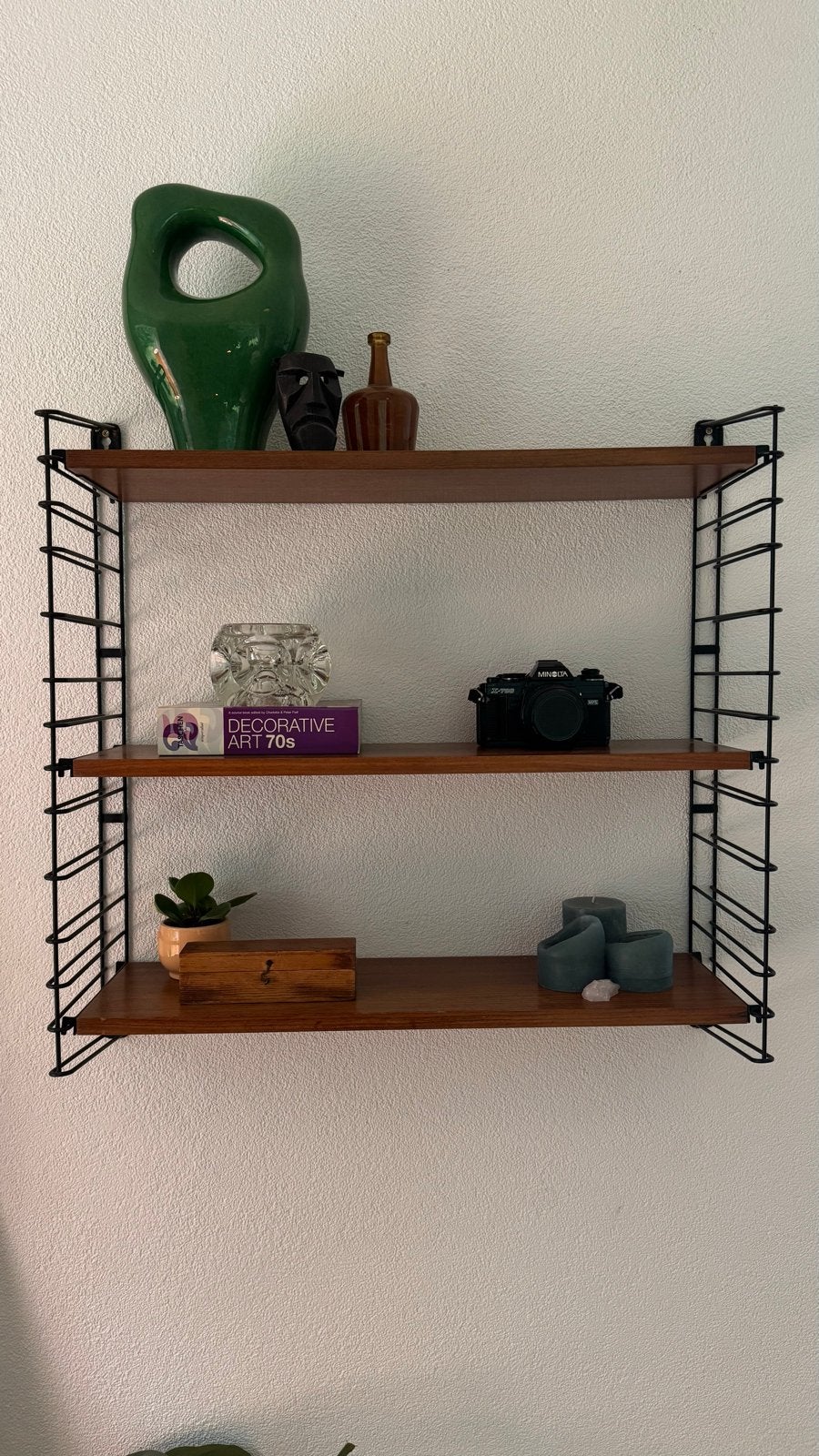Vintage Tomado wandrek - 70x70x20cm, Ophalen, Met plank(en), Gebruikt, Minder dan 150 cm
