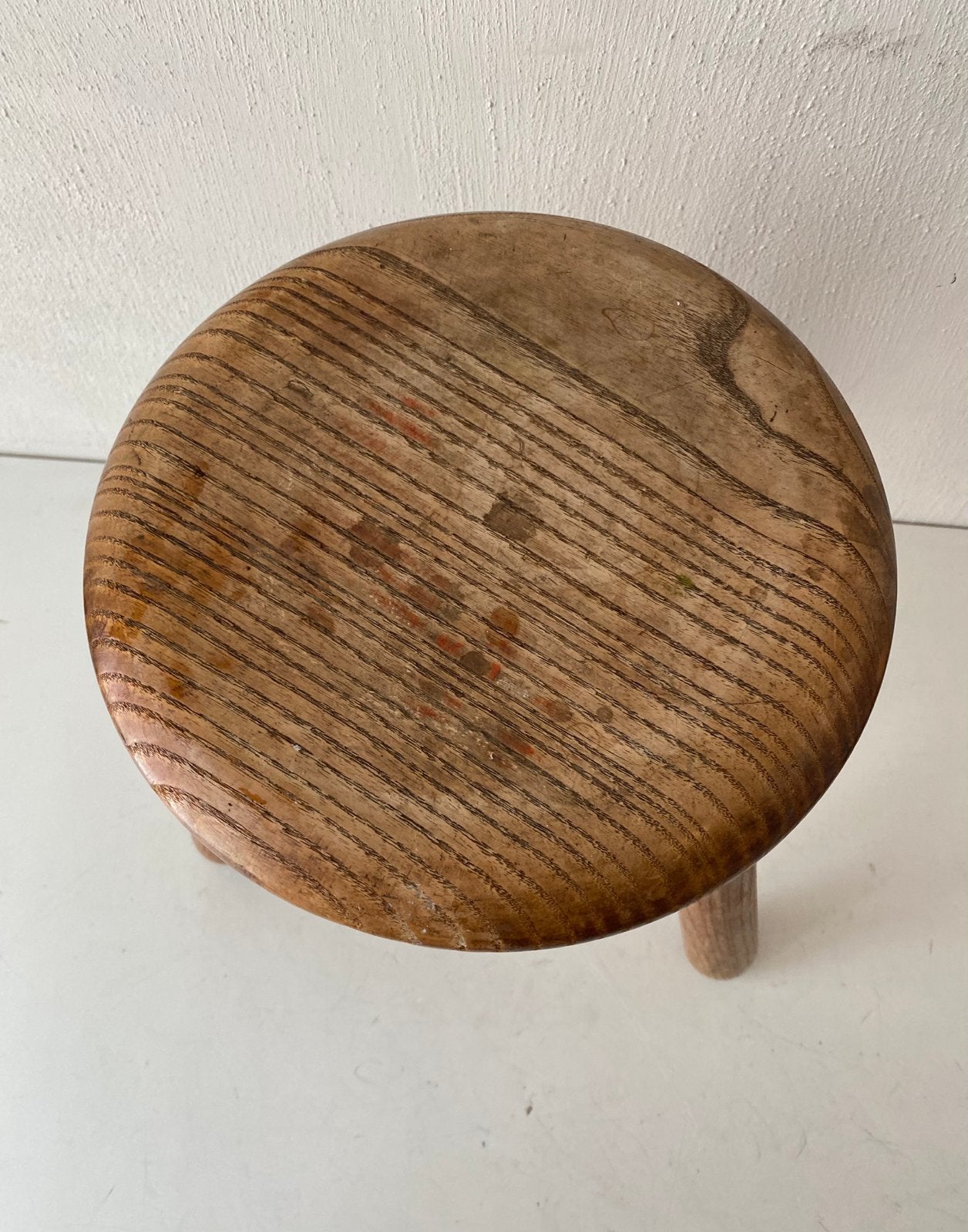 Eikenhouten melk-krukje , vintage, Gebruikt, Onbekend, Ophalen of Verzenden, Onbekend