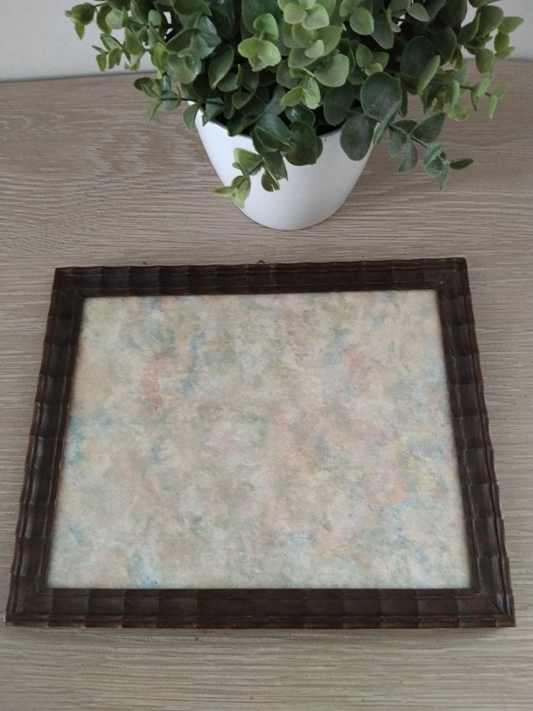 vintage houten fotolijst houtsnijwerk, Ophalen of Verzenden, Zo goed als nieuw, Fotolijst, Met glas