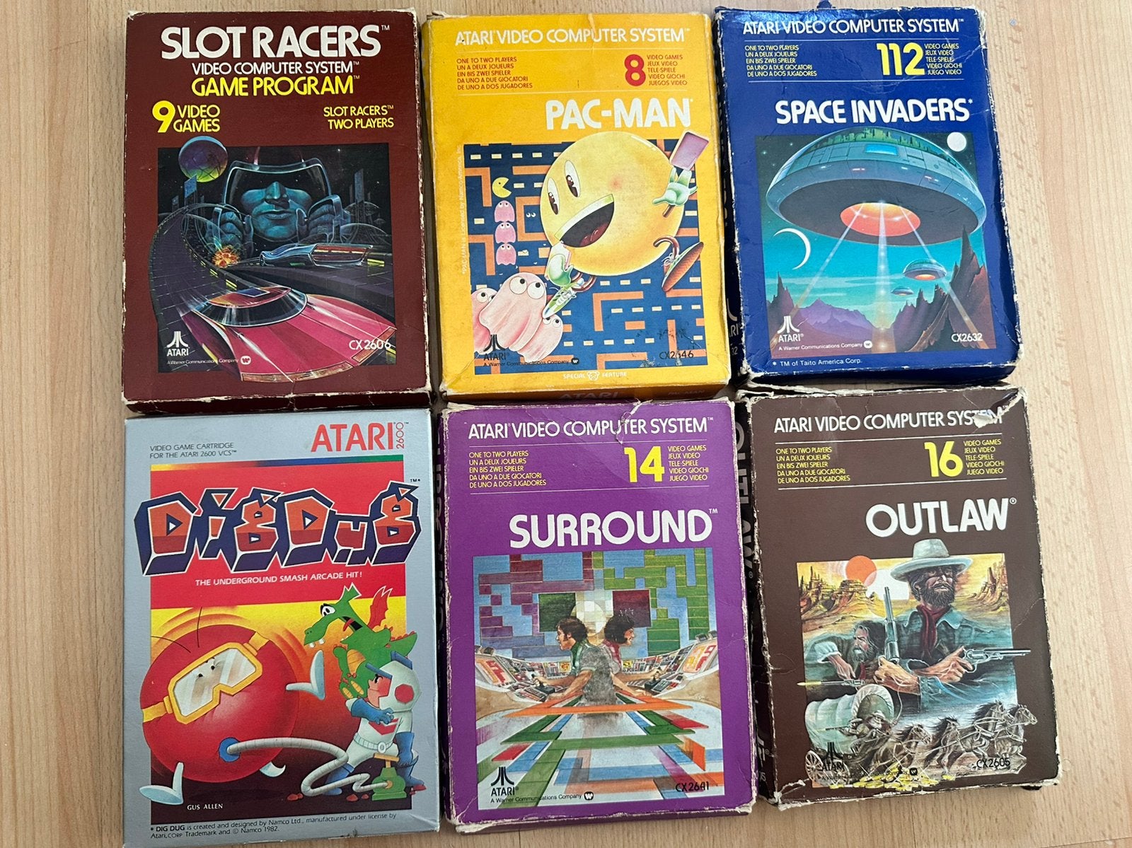 Diverse Atari 2600 games in doos! Ook te ruil!, Gebruikt, 1 speler, Ophalen of Verzenden, Atari 2600