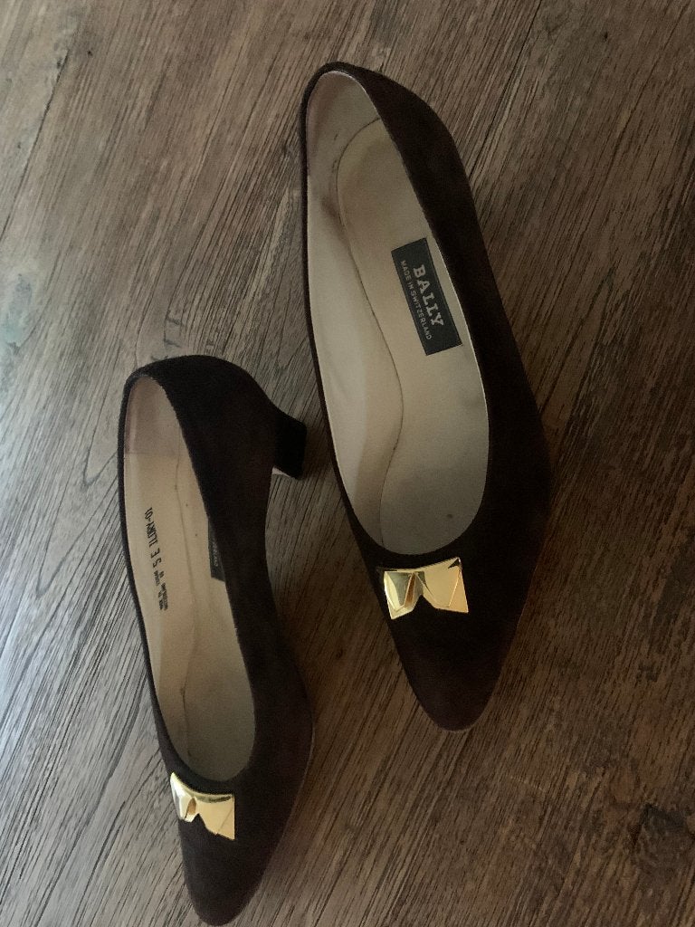 1 x gedragen suède/leren schoentjes van Bally maat 38, Kleding | Dames, Schoenen, Pumps, Zwart, Ophalen of Verzenden, Zo goed als nieuw