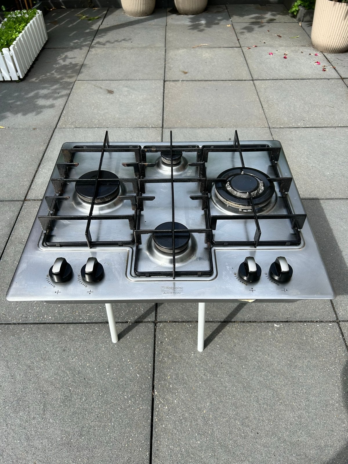 Inbouw Fornuis 60x50cm - Gebruikt maar functioneel, Witgoed en Apparatuur, Ophalen, Gebruikt, Minder dan 85 cm, 4 kookzones