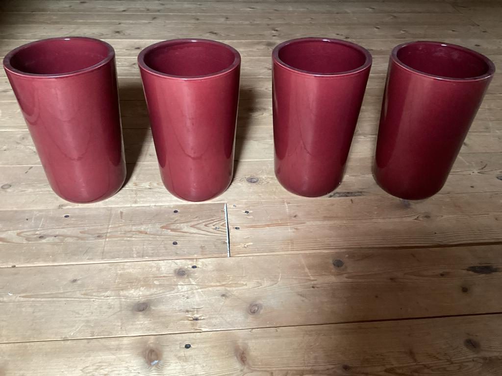 Geglazuurde bloempotten, Ophalen, Gebruikt, Rond, Binnen