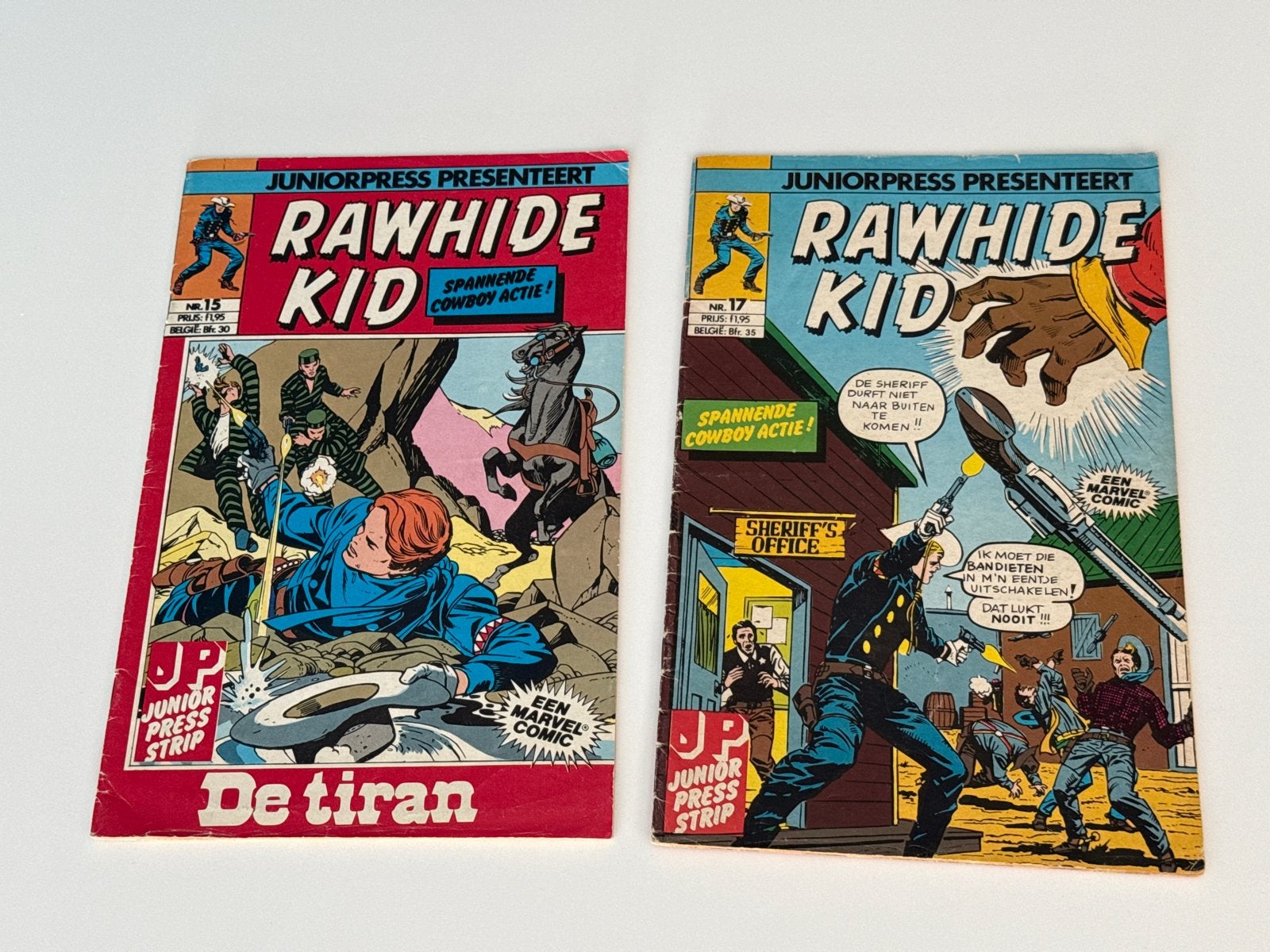 Rawhide Kid JuniorPress Stripboeken - Nrs. 15 & 17, Meerdere stripboeken, Ophalen of Verzenden, Gelezen