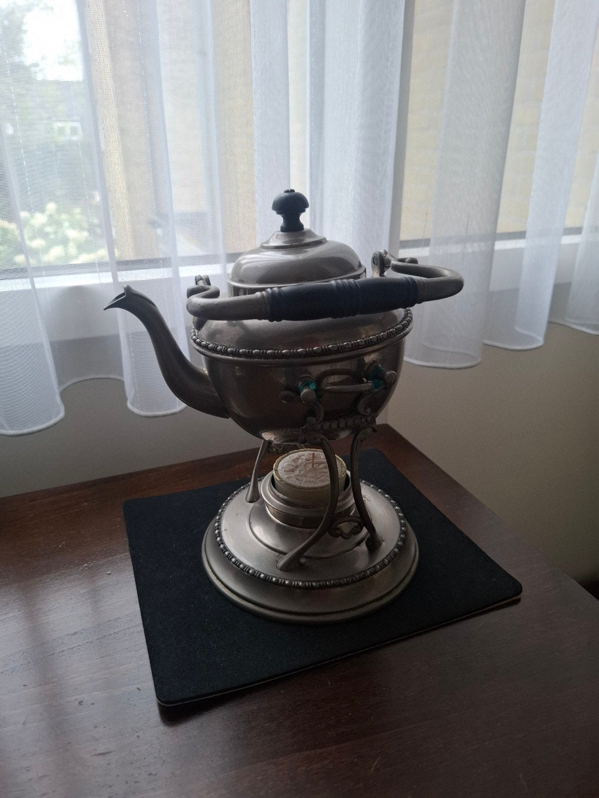 tinnen tin  theepot, Antiek en Kunst, Ophalen of Verzenden