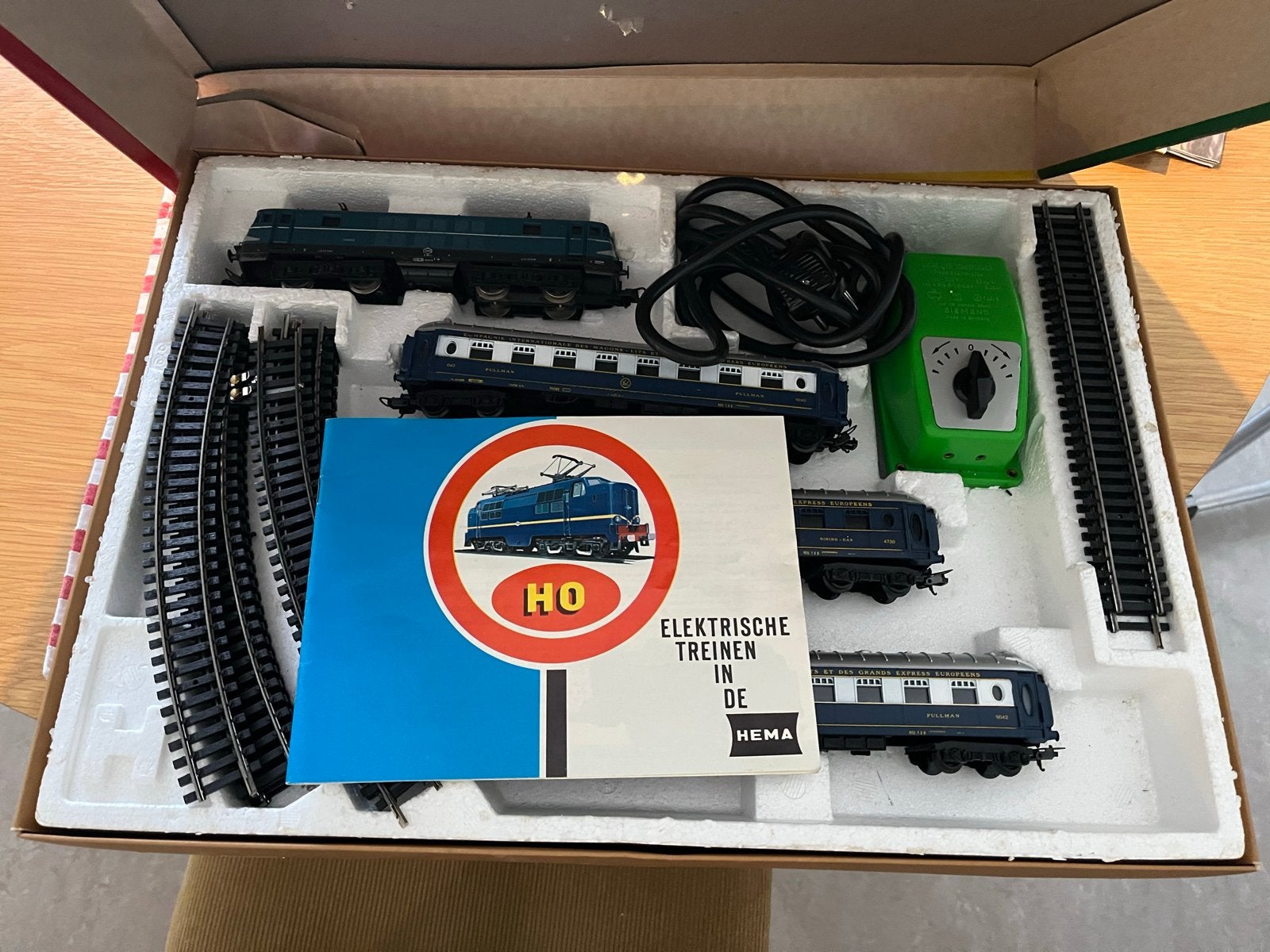Hema Trans Europ Express HO Treinset - Vintage, Overige merken, Wisselstroom, Ophalen of Verzenden, Analoog