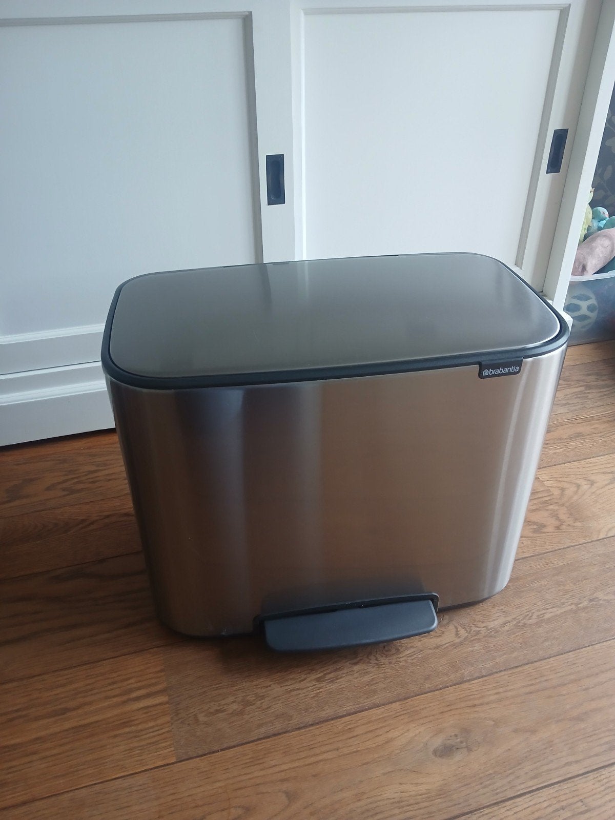 afvalemmer rvs, Ophalen, Met pedaal, 40 liter of meer, Zo goed als nieuw