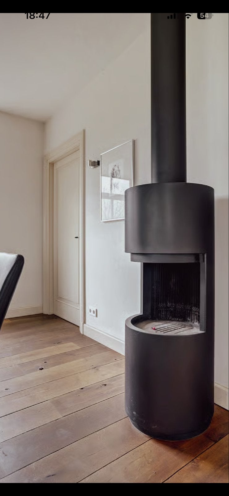 Boley Vrijstaande Houthaard - Design Open Haard, Huis en Inrichting, Ophalen, Gebruikt, Vrijstaande haard, Houthaard