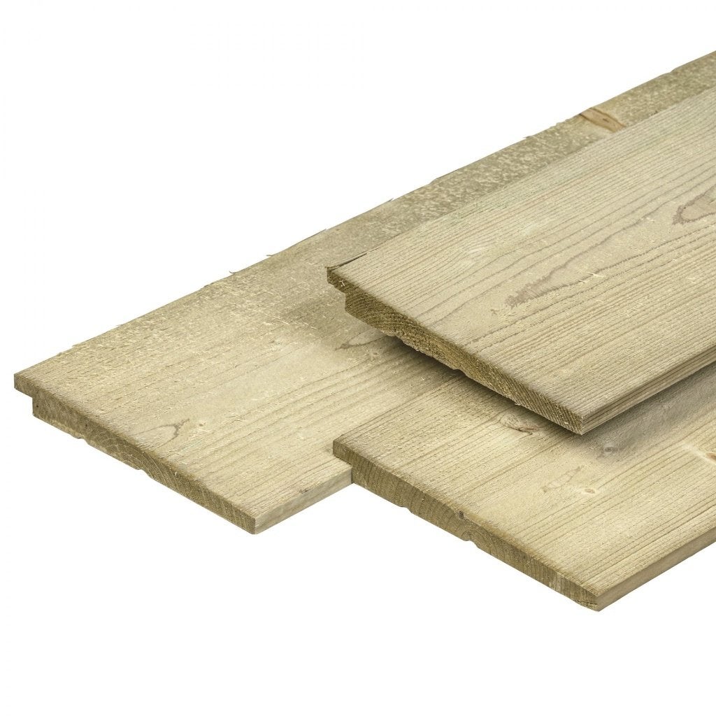 Zweeds rabat – geïmpregneerd – 22x195 mm – FSC, Tuin en Terras, Ophalen, Nieuw, 250 cm of meer, Planken
