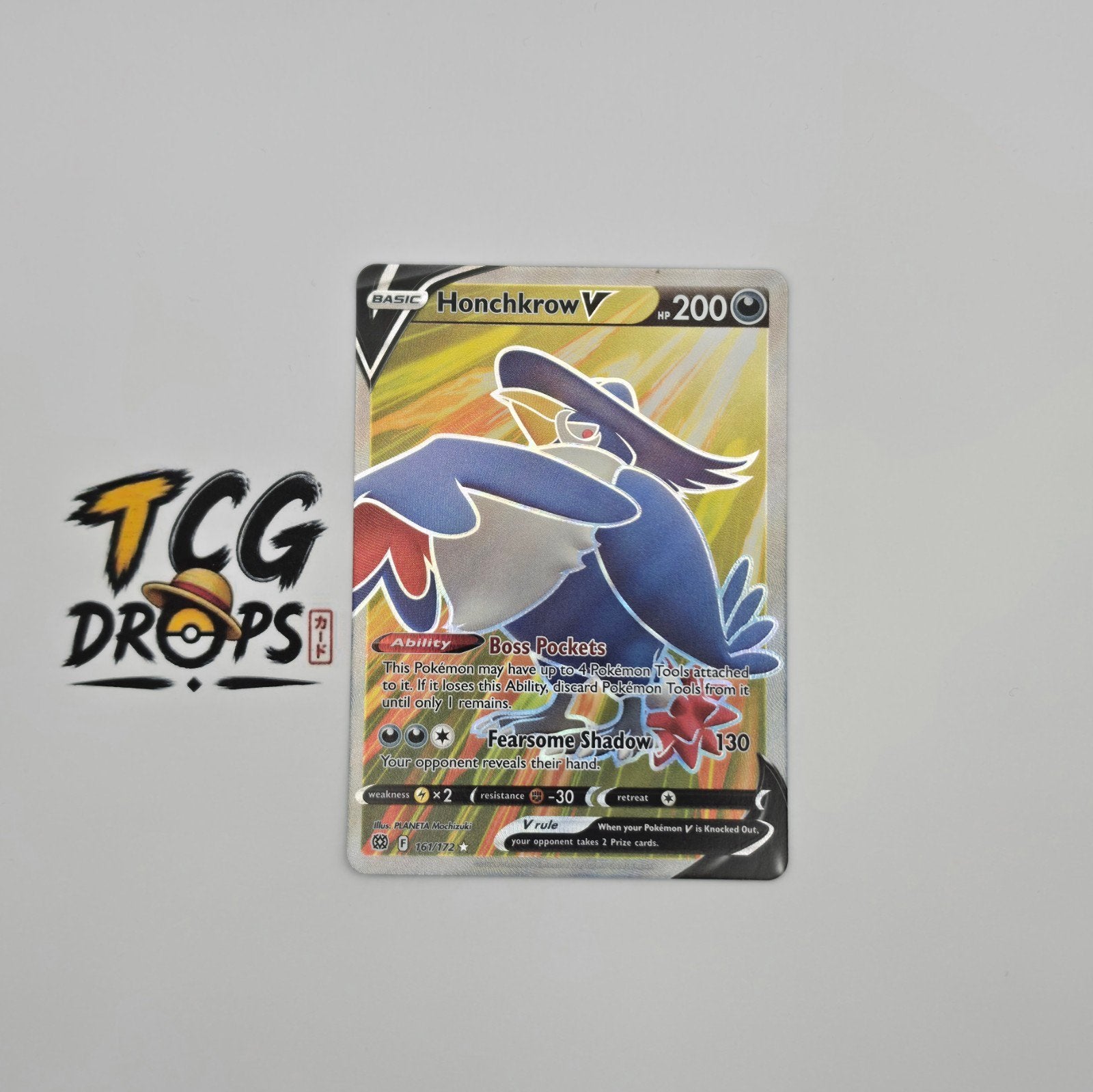 Honchkrow V BRS 161/172 Brilliant Stars, Ophalen of Verzenden, Nieuw, Losse kaart, Foil