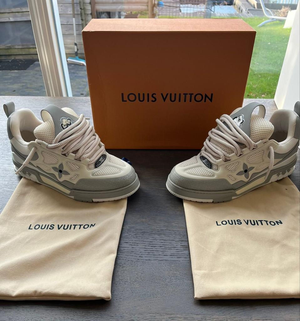 LV skate sneakers, mt 43, Wit, Ophalen of Verzenden, Sneakers of Gympen, Zo goed als nieuw