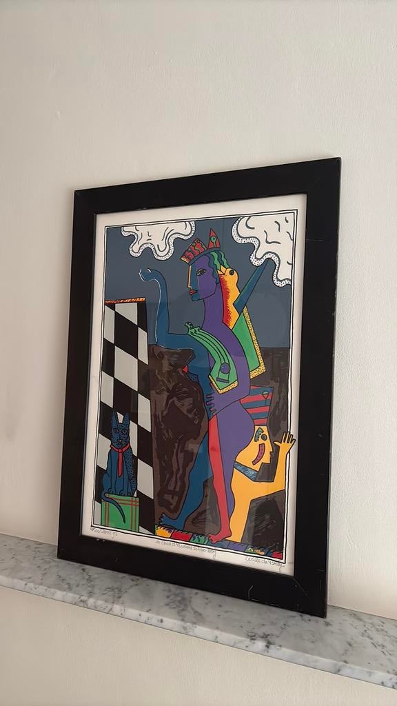 Unieke print van Cecile de Bruijn (64/100), Antiek en Kunst, Ophalen