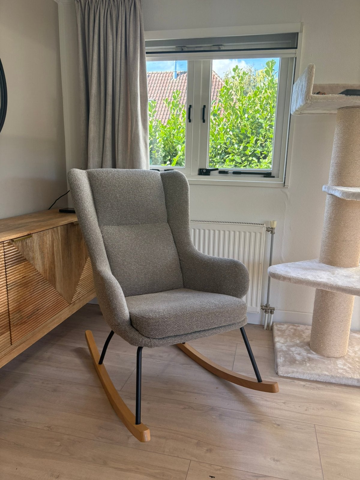 Schommel stoel, Huis en Inrichting, Ophalen, Lumz, Zo goed als nieuw, Lumz