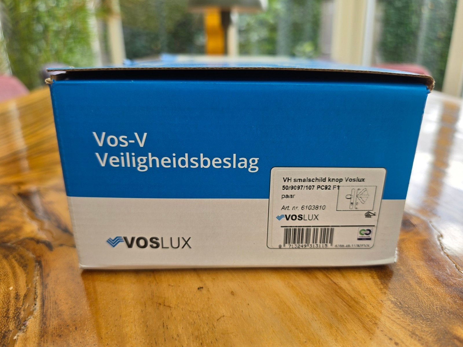 Voslux Veiligheidsbeslag - Nieuw in doos, Ophalen of Verzenden, Nieuw, Rvs, Klink of Kruk