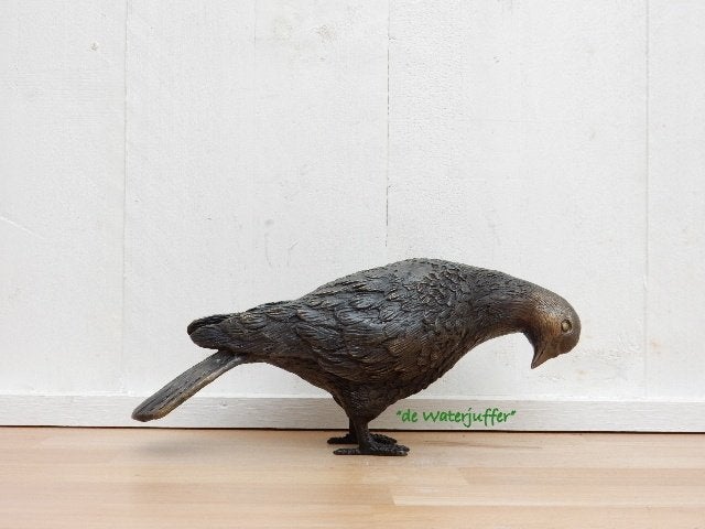 200* Bronzen duif (Boven €75 geen verzendkosten), Tuin en Terras, Ophalen of Verzenden, Nieuw, Overige materialen, Dierenbeeld