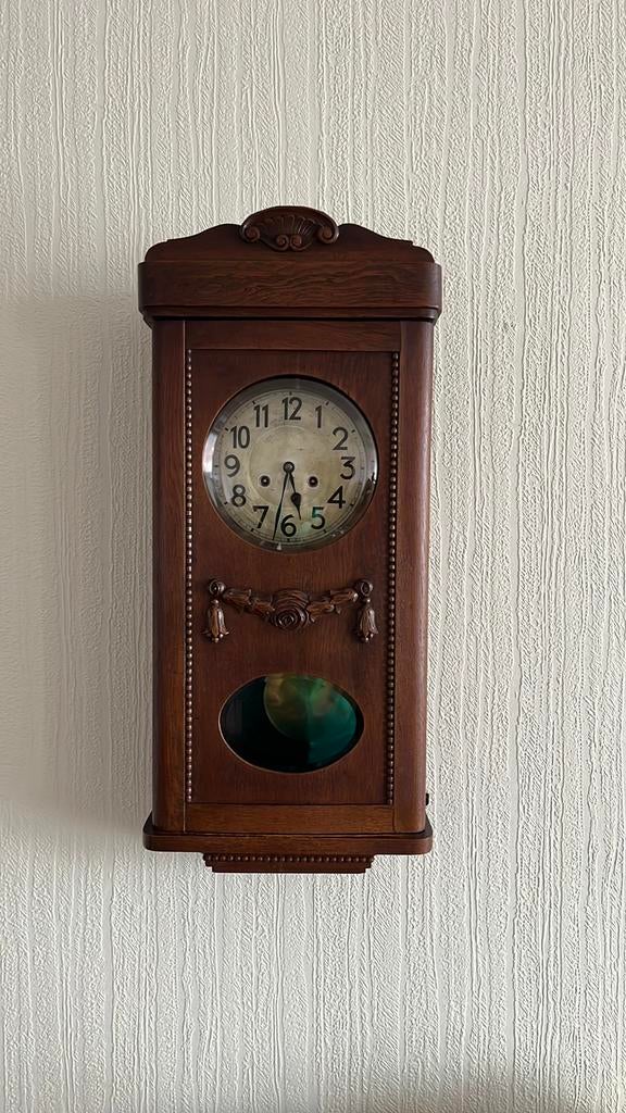 Fraaie regulateur klok, Antiek en Kunst, Ophalen