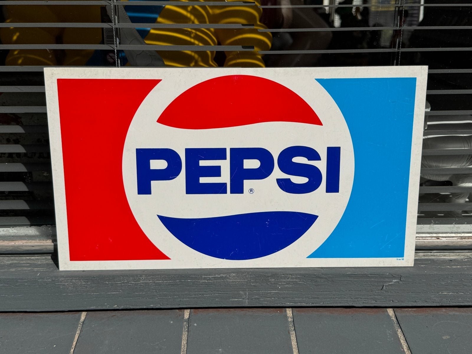 Vintage Pepsi Reclamebord - Origineel en Decoratief, Reclamebord, Gebruikt, ., Ophalen of Verzenden