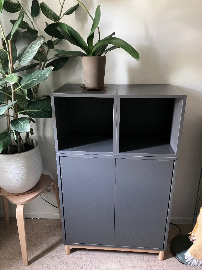 IKEA EKET Kast z.g.a.n., Huis en Inrichting, Ophalen, Met plank(en), Zo goed als nieuw, Minder dan 150 cm