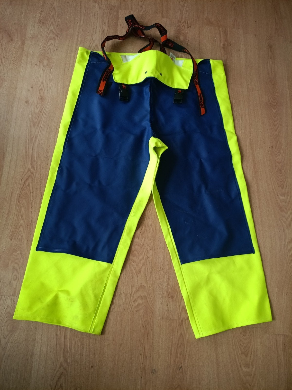 Altomar regenbroek - Maat 5 - Geel/Blauw, Ophalen of Verzenden, Zo goed als nieuw, Regenbroek, Heren