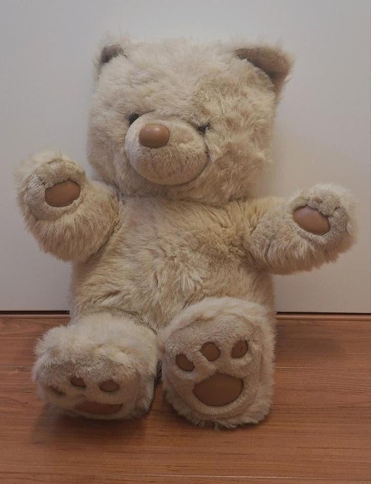 Schattige Teddybeer Pluche Knuffel v.d. Meulen Sneek B.V., Ophalen of Verzenden, Zo goed als nieuw, Beer