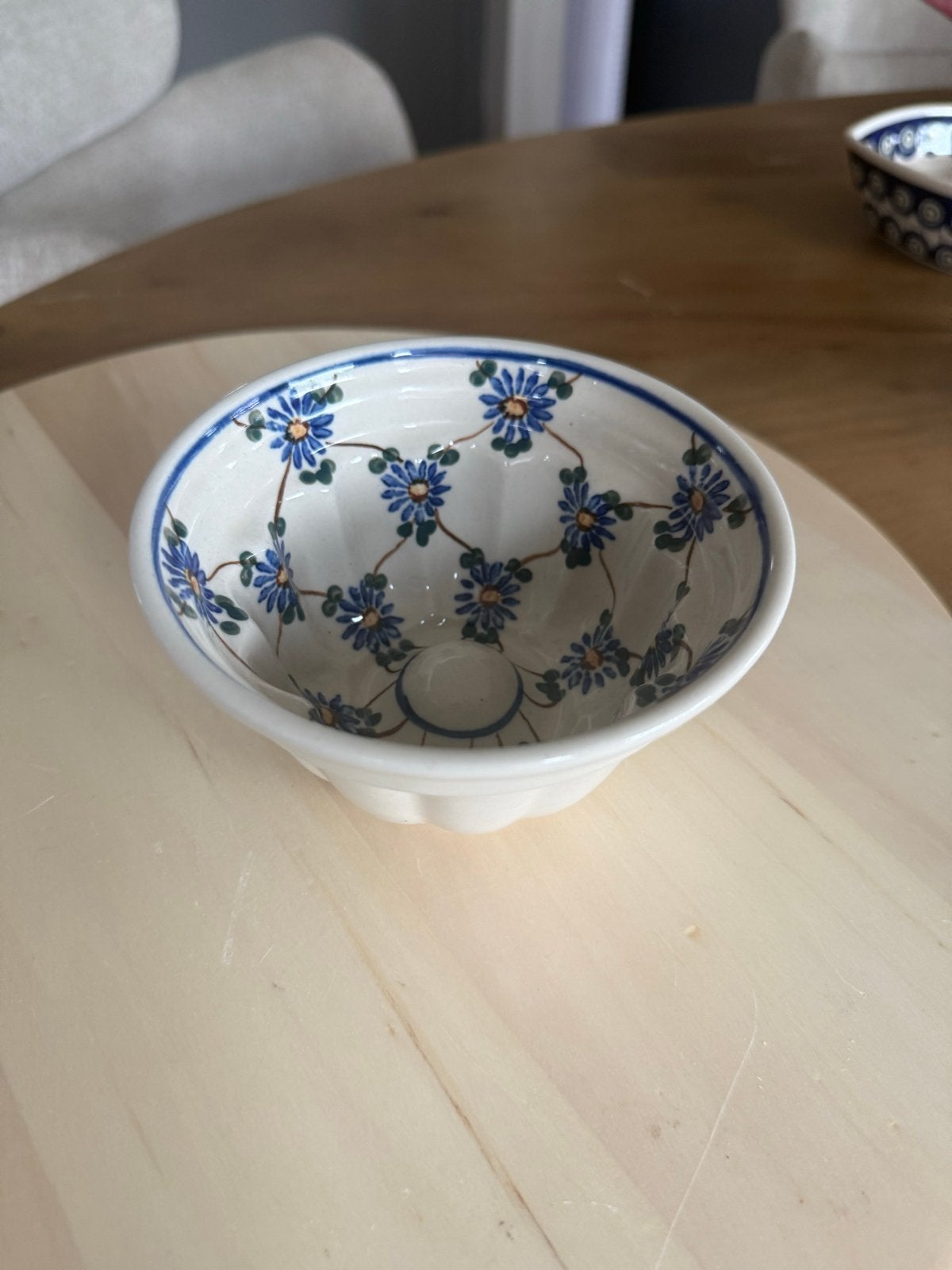 Bolslawiec Puddingvorm - Handgeschilderd Keramiek, Ophalen of Verzenden
