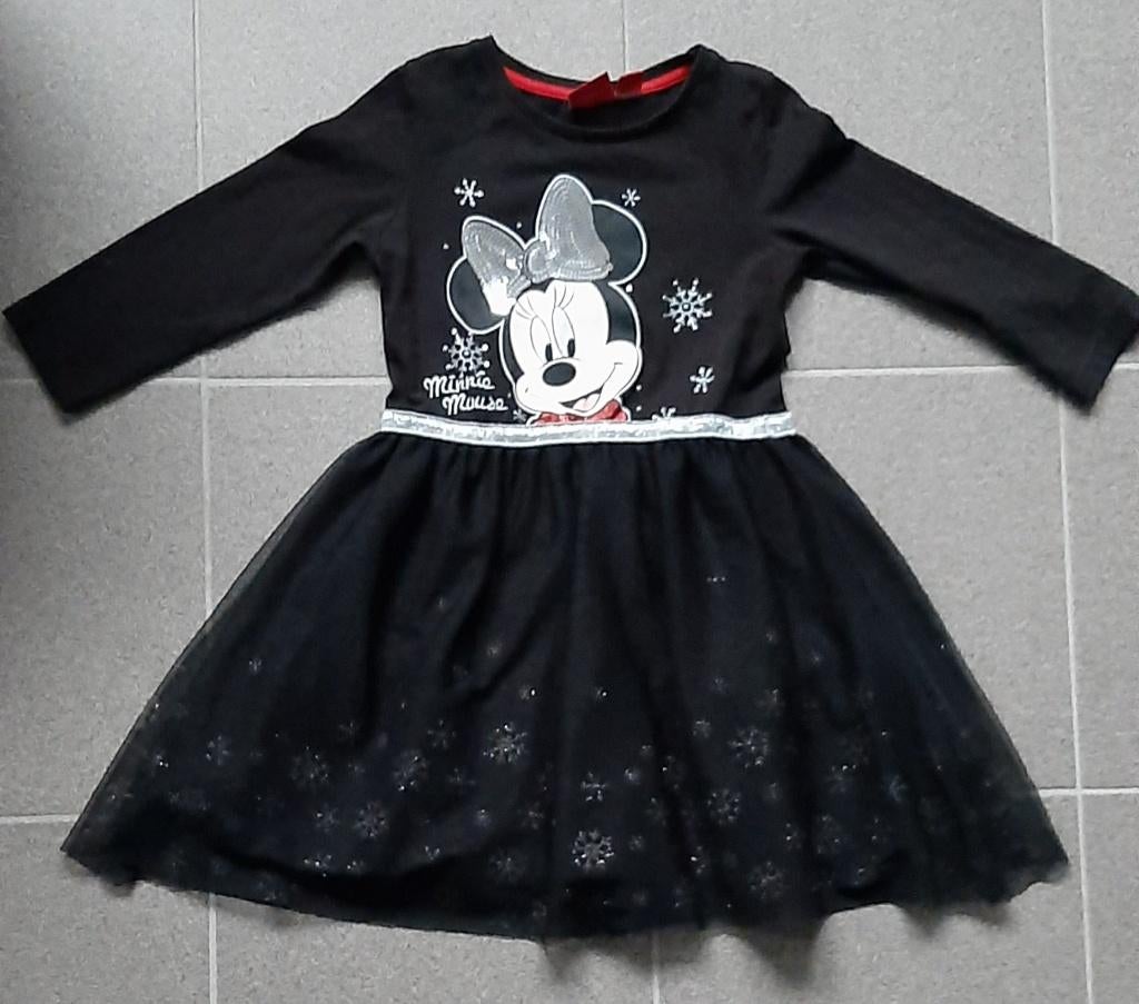 Glitterjurk Minni Mouse (maat 116), Kinderen en Baby's, Kinderkleding | Maat 116, Disney, Meisje, Ophalen of Verzenden, Zo goed als nieuw