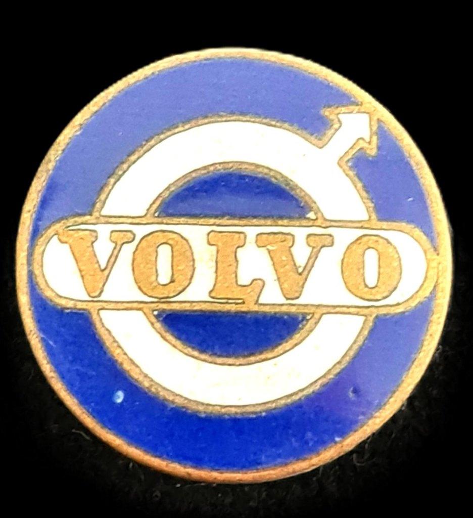 Volvo speld- paarsblauw-wit emaille, Verzenden, Nieuw, Transport, Speldje of Pin