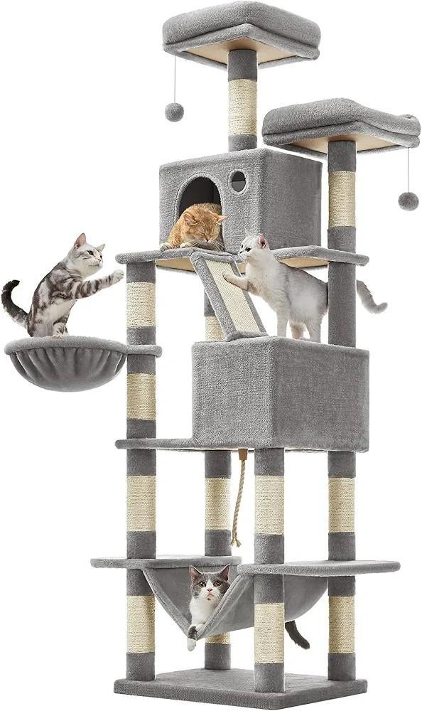 Krabmeubel Krappaal XXL 206cm Licht Grijs Nieuw!!, Dieren en Toebehoren, Ophalen of Verzenden, Nieuw, Krabpaal