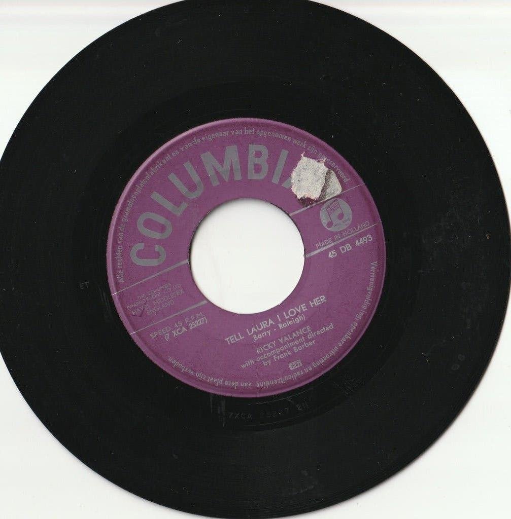 Ricky Valance – Tell Laura I Love Her (1960 Jukeboxtopper), Ophalen, Gebruikt, Pop