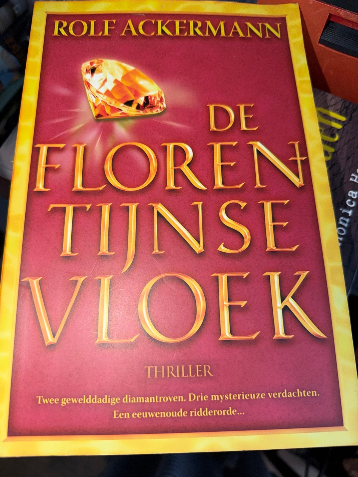 KKK.  Rolf Ackermann - De Florentijnse Vloek (Thriller), Ophalen of Verzenden, Gelezen, Europa overig