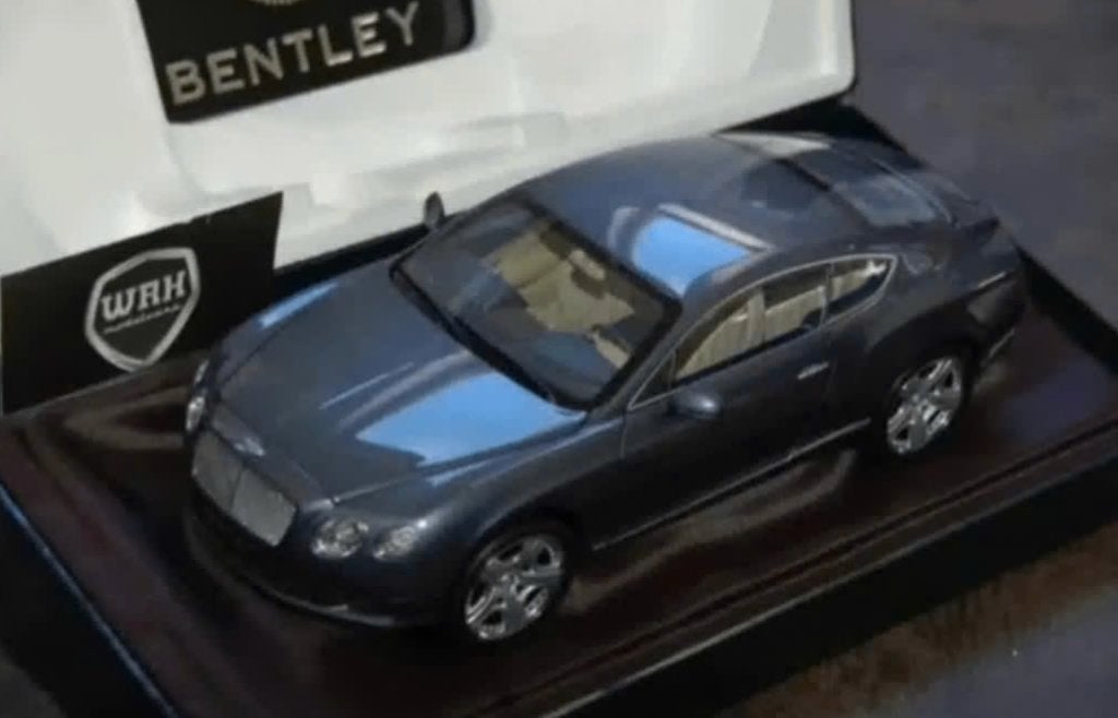 1:18 BENTLEY CONTINENTAL GT thunder metallc Minichamps WRH, Verzenden, Zo goed als nieuw, Auto, MiniChamps
