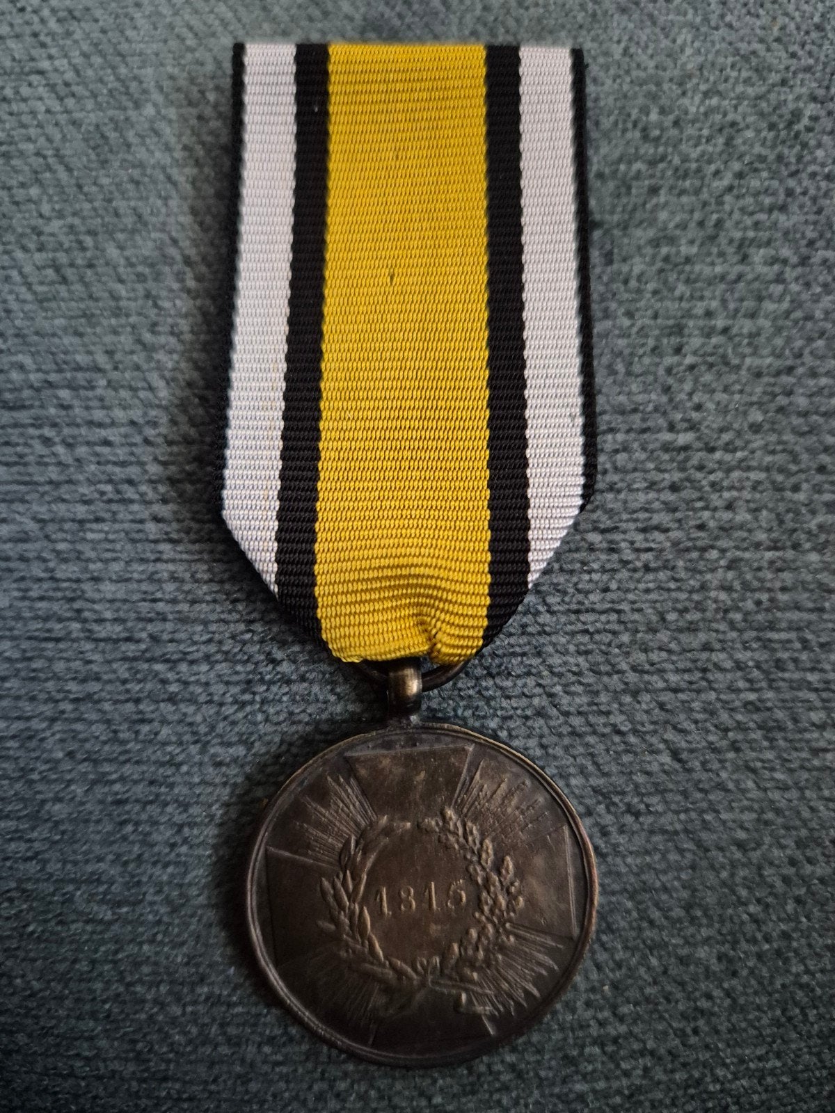 Duitse medaille Waterloo 1815, Verzenden, Landmacht, Duitsland, Lintje, Medaille of Wings