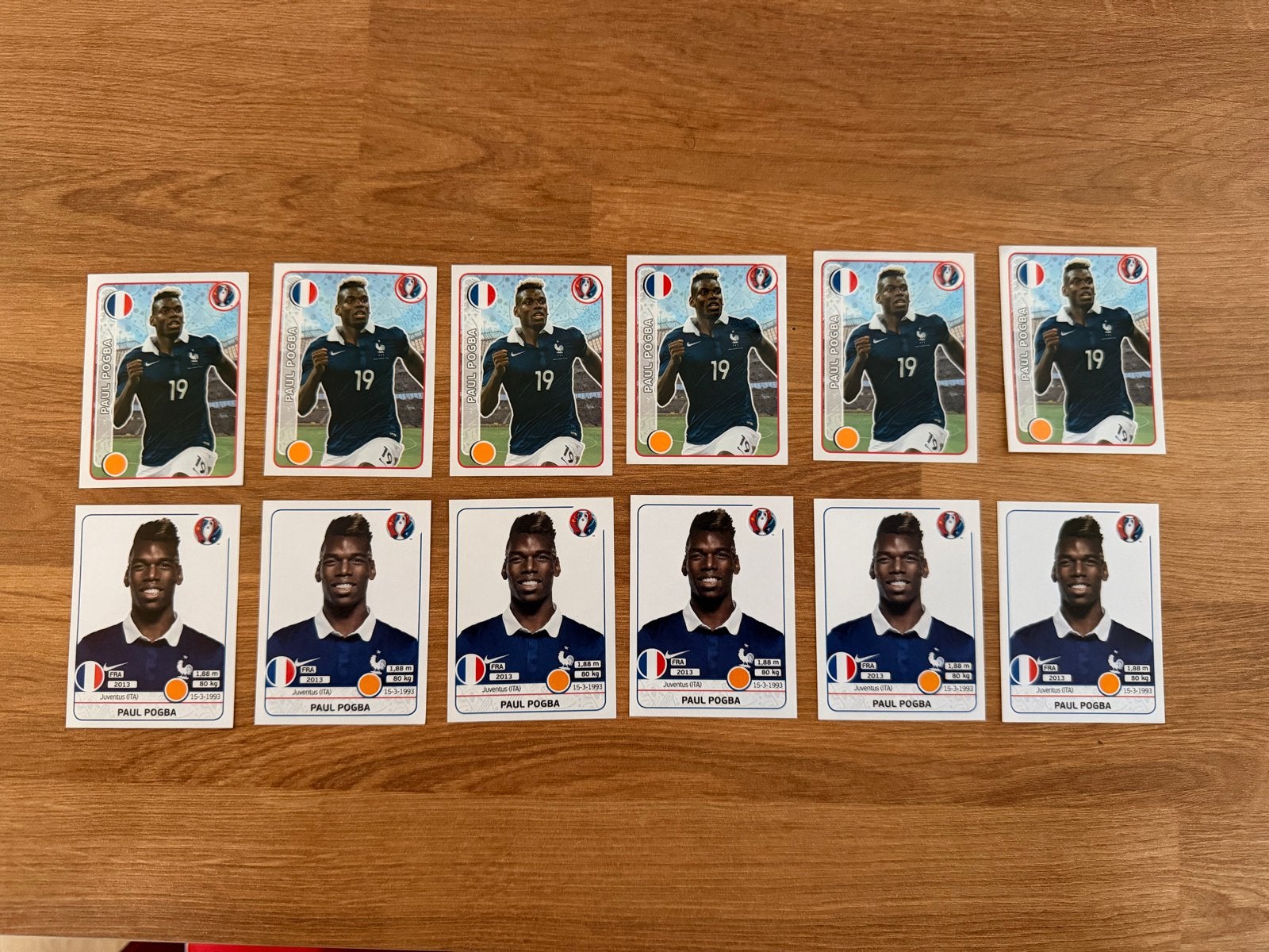 Paul Pogba Panini Kaarten Euro 2016 - Frankrijk #27 & #37, Ophalen of Verzenden, Zo goed als nieuw, Buitenlandse clubs, Spelerskaart