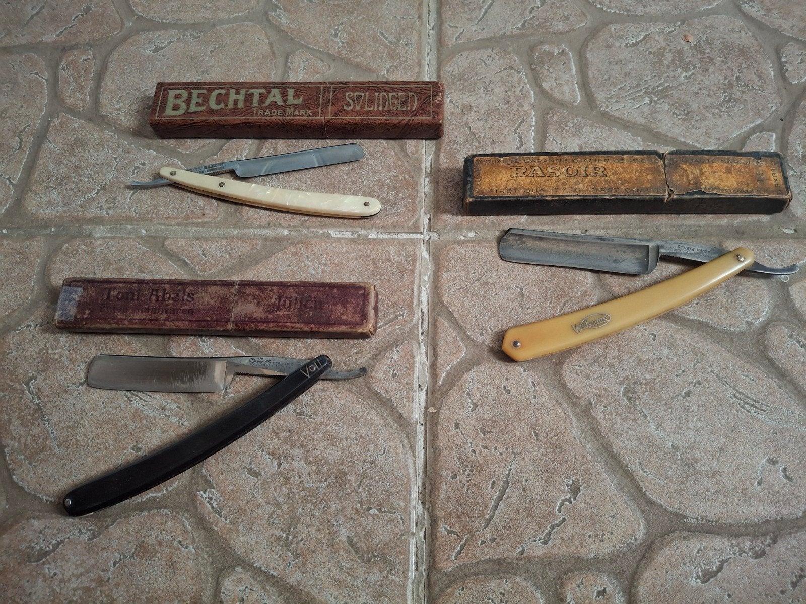 Vintage originele Solingen scheermessen met doosje pps, Ophalen of Verzenden