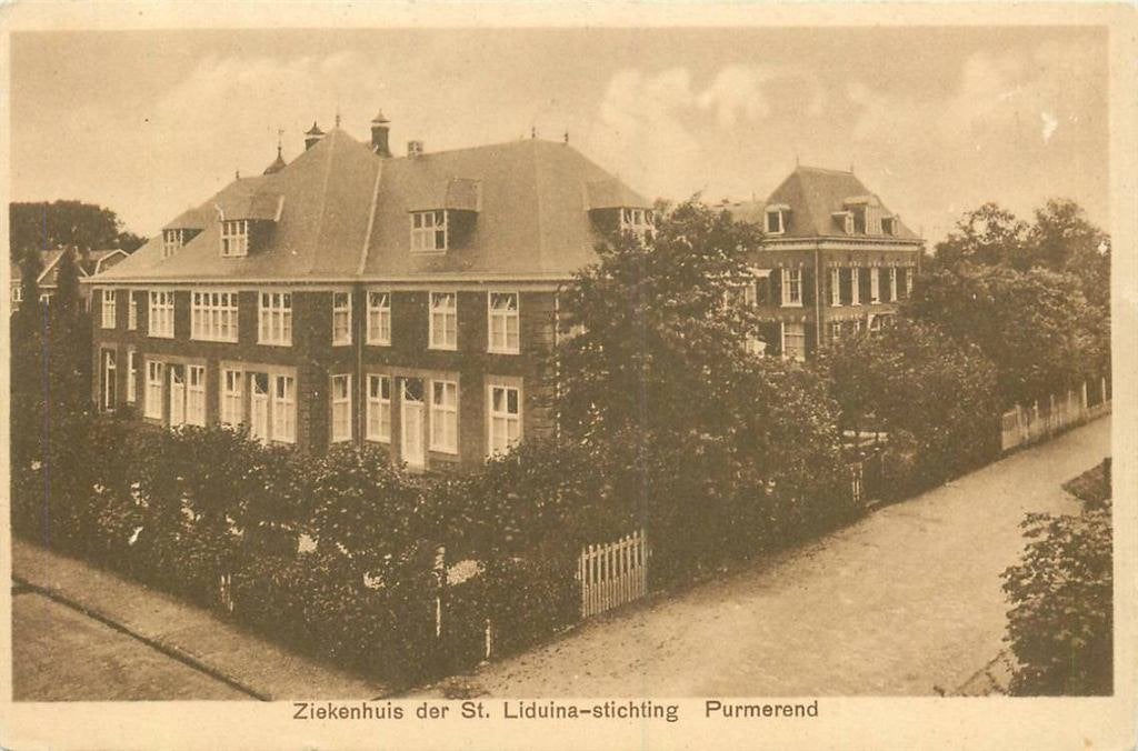 388-522-005 Purmerend Ziekenhuis der St Liduina Stichting, Verzamelen, Verzenden, Voor 1920, Noord-Holland