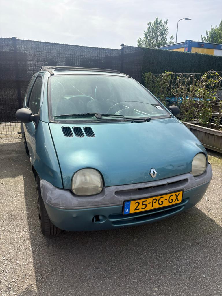 Renault Twingo 1.2 16V Dyna 2005 2004 Blauw open dak, Auto's, Voorwielaandrijving, 4 cilinders, Origineel Nederlands, Bedrijf