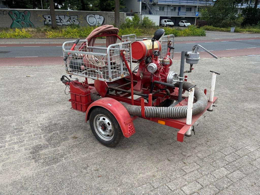 Brandweer aanhanger met diverse accessoires, slangen en pomp, Ophalen, Gebruikt