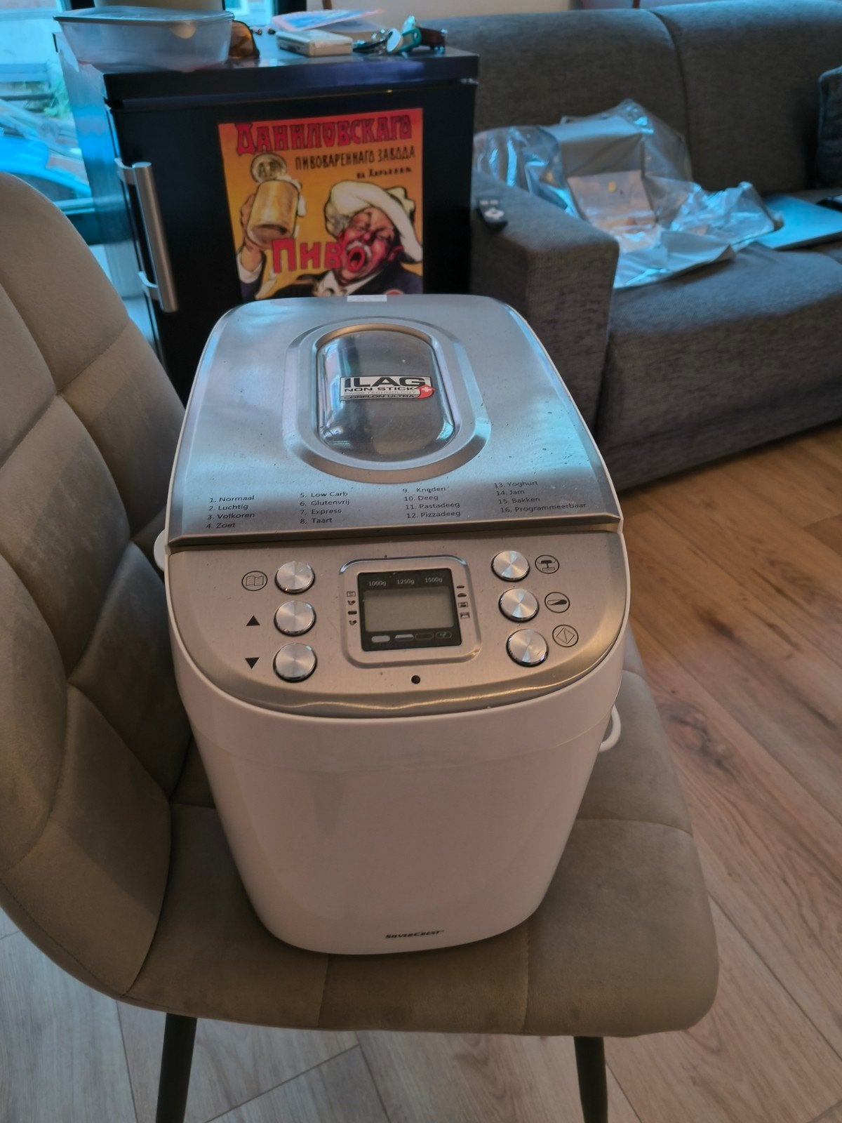 Silvercrest Broodbakmachine - Zo goed als nieuw, Witgoed en Apparatuur, Broodbakmachines, Ophalen, Zo goed als nieuw, Kijkvenster